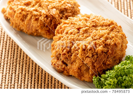 Menchikatsu (minced cutlet). 78495873
