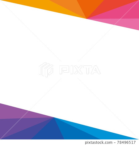 Geometric pattern frame triangle white space Geometric pattern frame triangle white space 78496517