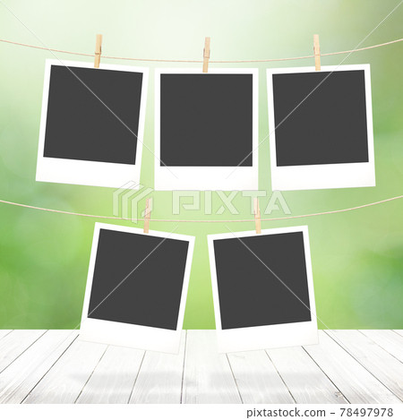 Photo frame material with a refreshing impression - Stock Illustration ...