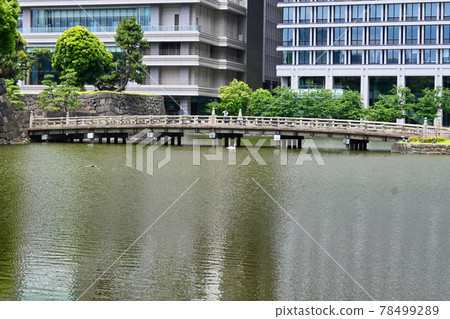 Scenery of Wadakura Bridge at the ruins of Edo Castle 78499289