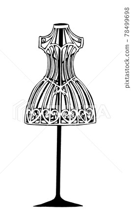 Wire torso dress 78499698