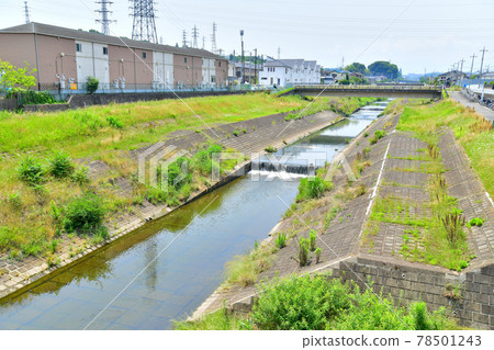 豆葉橋 / 俯瞰大栗川上游（東京都八王子市）[2021.6] 78501243