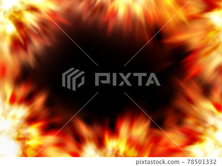 Explosion flame background frame graphic illustration red 78501332