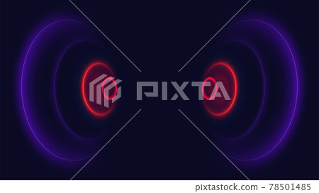 Sonar wave conceptual abstract background 78501485