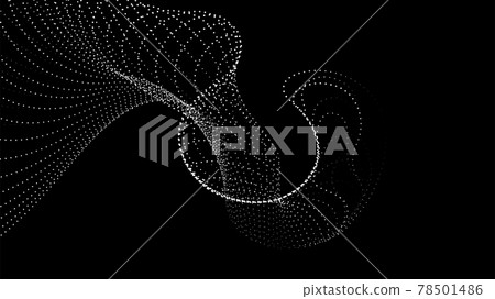 Dot particles sound wave Dot particles sound wave 78501486