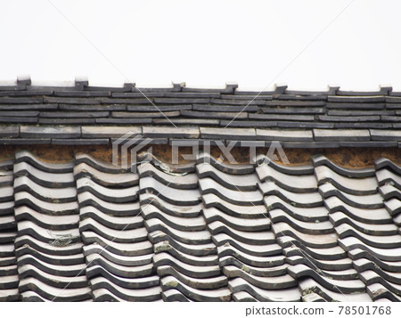 Roof tile of old private house 78501768