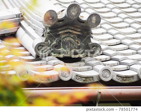 Roof tile of old private house 78501774