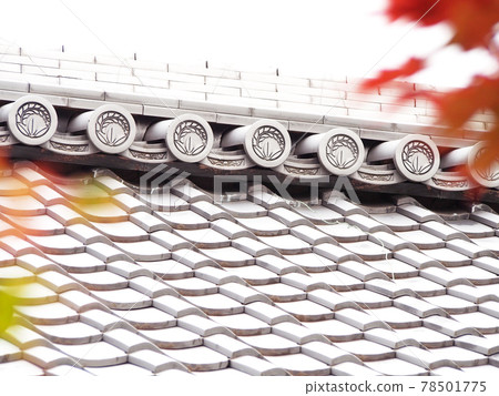 Roof tile of old private house 78501775