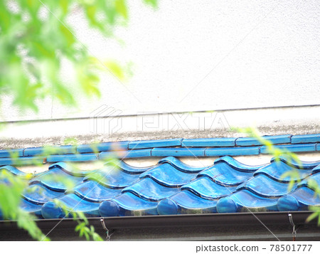 Roof tile of old private house 78501777