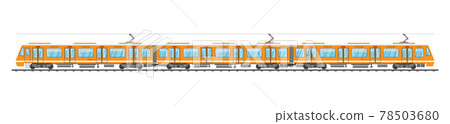 Detailed Underground Train Car Isolated. Detailed Underground Train Car Isolated. 78503680
