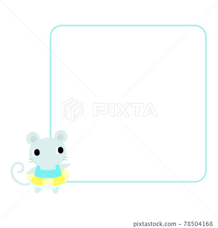 Summer mouse icon with frame 78504168