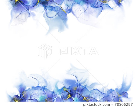 酒精水墨藝術風格插圖海兔框架 78506297