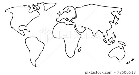 Smooth contour map of World 78506518