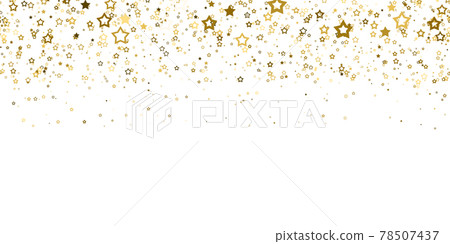 Seamless pattern Gold stars confetti - Stock Illustration [78507437 ...