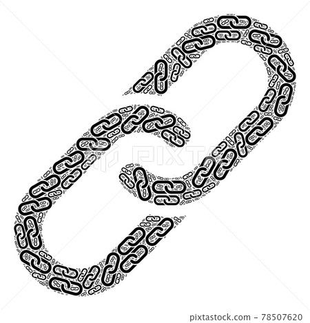 Chain Fractal Mosaic of Chain Items 78507620