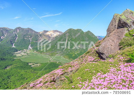 Miyamakirishi and the Kuju Mountain Range, Mount Heiji, Oita Prefecture Miyamakirishi and the Kuju Mountain Range, Mount Heiji, Oita Prefecture 78508691