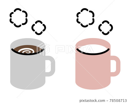 熱可可(咖啡)/熱牛奶簡單鋼筆風格插畫 熱可可(咖啡)/熱牛奶簡單鋼筆風格插畫 78508713