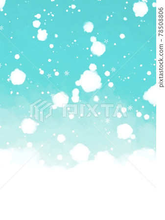 Fluffy snow background with snowflakes 5 light blue vertical Fluffy snow background with snowflakes 5 light blue vertical 78508806