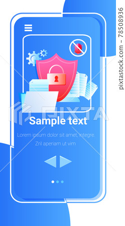 database protection shield big data cloud privacy security concept vertical copy space 78508936