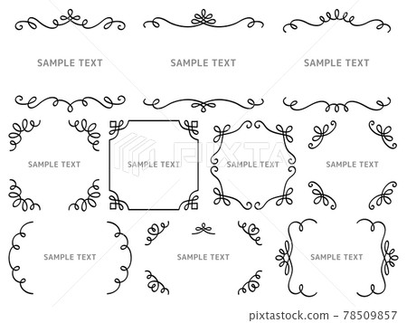 西式粗線裝飾框套裝 西式粗線裝飾框套裝 78509857