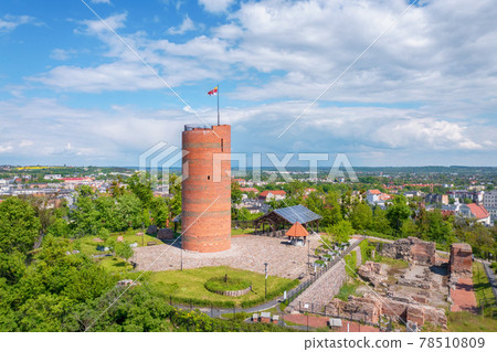 Aerial view of Klimek Tower in Grudziadz, Poland Aerial view of Klimek Tower in Grudziadz, Poland 78510809