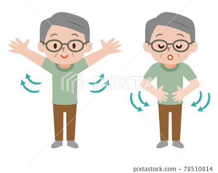 老人深呼吸和肺呼吸 老人深呼吸和肺呼吸 78510814