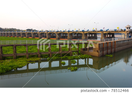 Landscape of Chaopraya dam Thailand Landscape of Chaopraya dam Thailand 78512466