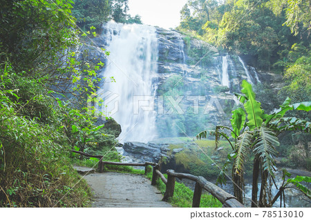 Wachirathan Waterfall at Doi Inthanon National Park. Wachirathan Waterfall at Doi Inthanon National Park. 78513010