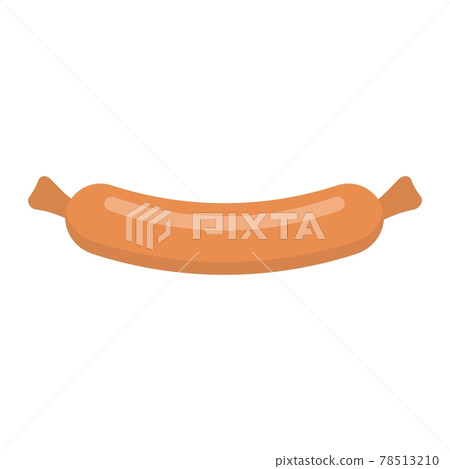 Sausage flat icon, food and drink, frankfurter Sausage flat icon, food and drink, frankfurter 78513210