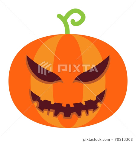 Halloween Pumpkin flat icon, halloween and scary 78513308