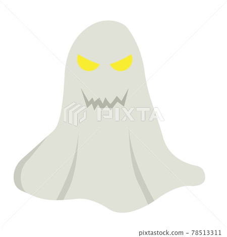 Ghost flat icon, halloween and scary, horror sign 78513311