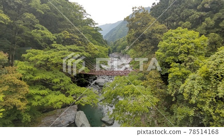 Kuzu Bridge in light rain 78514168