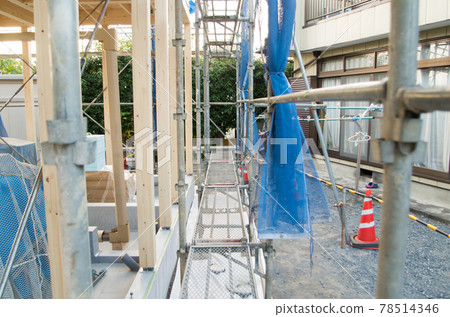 施工現場腳手架 78514346