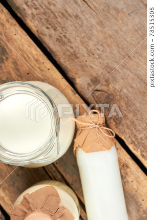 Dairy products and copy space. 78515308