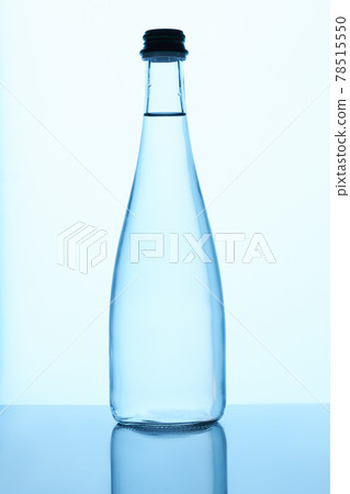 Glass bottle with water. Glass bottle with water. 78515550