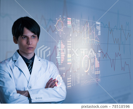 A doctor in a white robe A doctor in a white robe 78518596