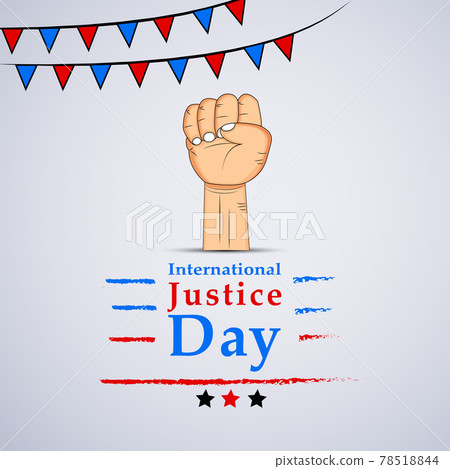 International Justice day background 78518844