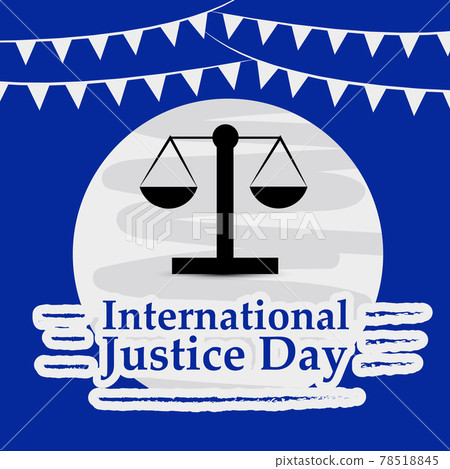 International Justice day background 78518845