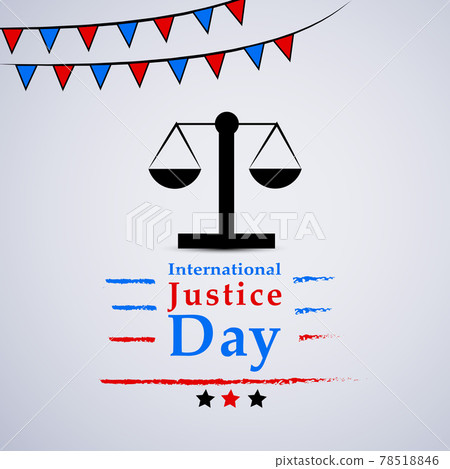 International Justice day background 78518846