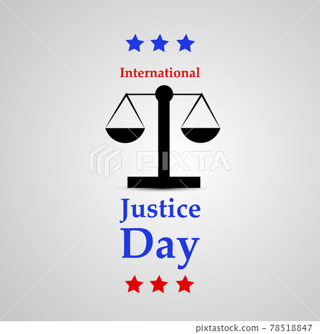 International Justice day background 78518847