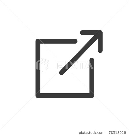 Link icon showing box with arrow leaving website Link icon showing box with arrow leaving website 78518926