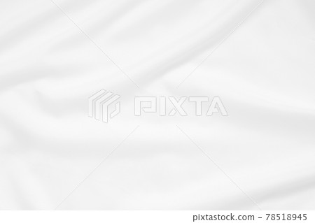 Abstract and soft focus wave of white fabric background, white texture and detail 78518945