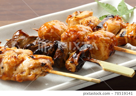 什錦烤雞肉串 什錦烤雞肉串 78519141