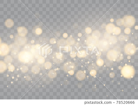 Shining bokeh isolated on transparent background 78520666