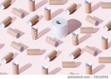 Pattern from cardboard inserts from rolls of toilet paper. 78520942