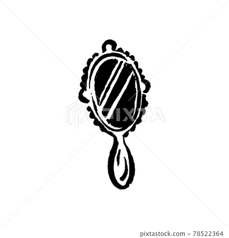 Mystic magic occult witch mirror hand drawn illustration Mystic magic occult witch mirror hand drawn illustration 78522364