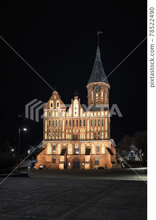 Front west side of Konigsberg Cathedral in Kaliningrad at night Front west side of Konigsberg Cathedral in Kaliningrad at night 78522490