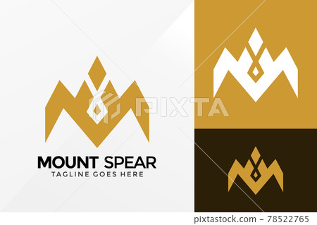 Letter M Mountain with Spear Logo Design, Brand Identity Logos Designs Vector Illustration Template Letter M Mountain with Spear Logo Design, Brand Identity Logos Designs Vector Illustration Template 78522765