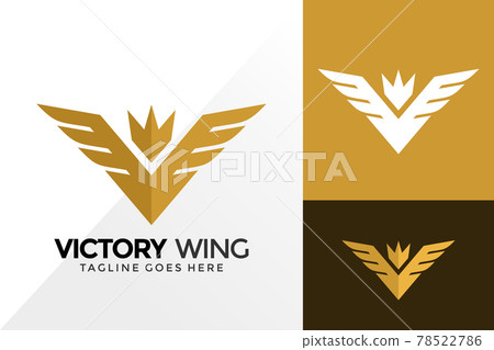 Royal Victory Wings Logo Design, Brand Identity Logos Designs Vector Illustration Template 78522786