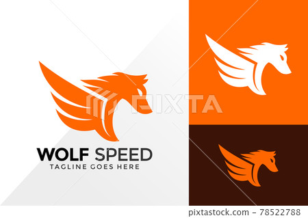 Wolf Speed Logo Design, Brand Identity Logos Designs Vector Illustration Template 78522788